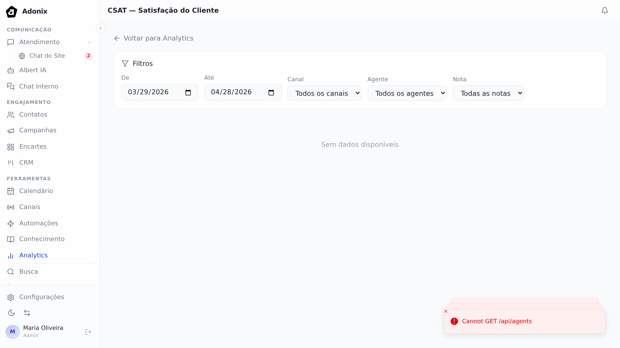 Resultados de CSAT