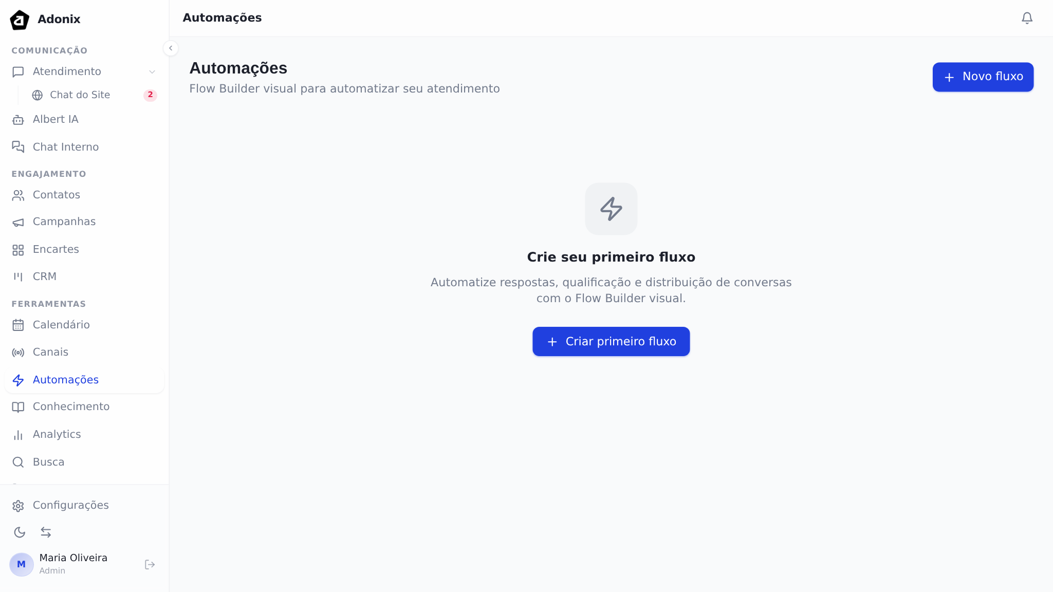 Lista de fluxos