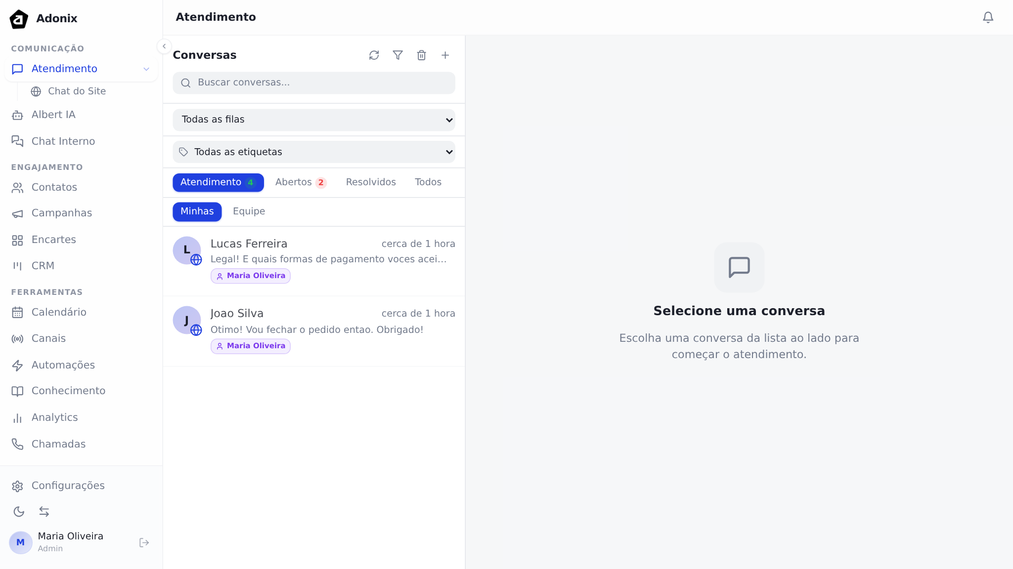Adicionar nota interna