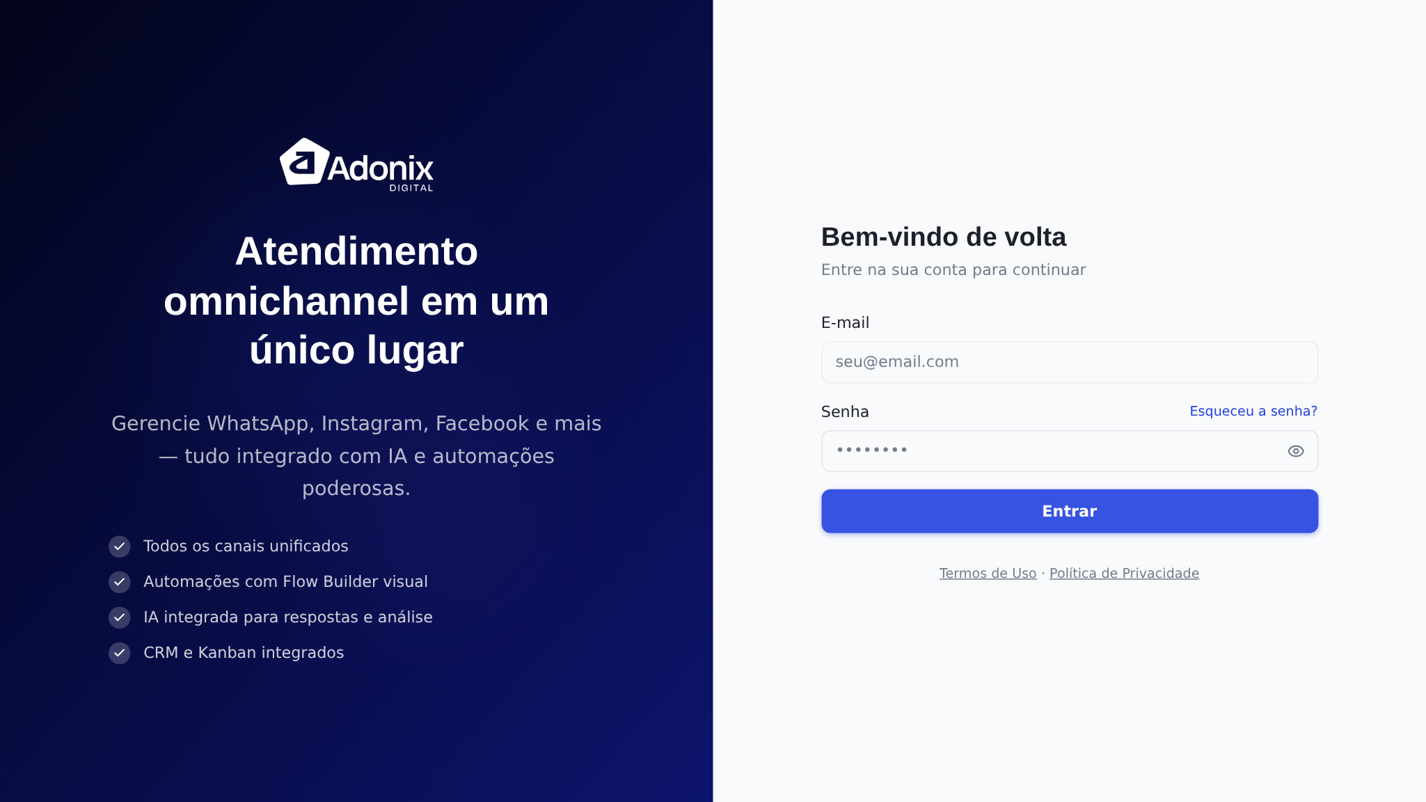 Configurações do Workspace com info do plano